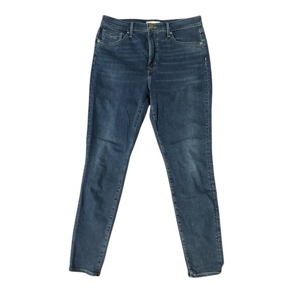 Revtown Jean 31L High Rise Skinny Dark Wash Denim Classic Casual Comfort Stretch - Picture 1 of 12